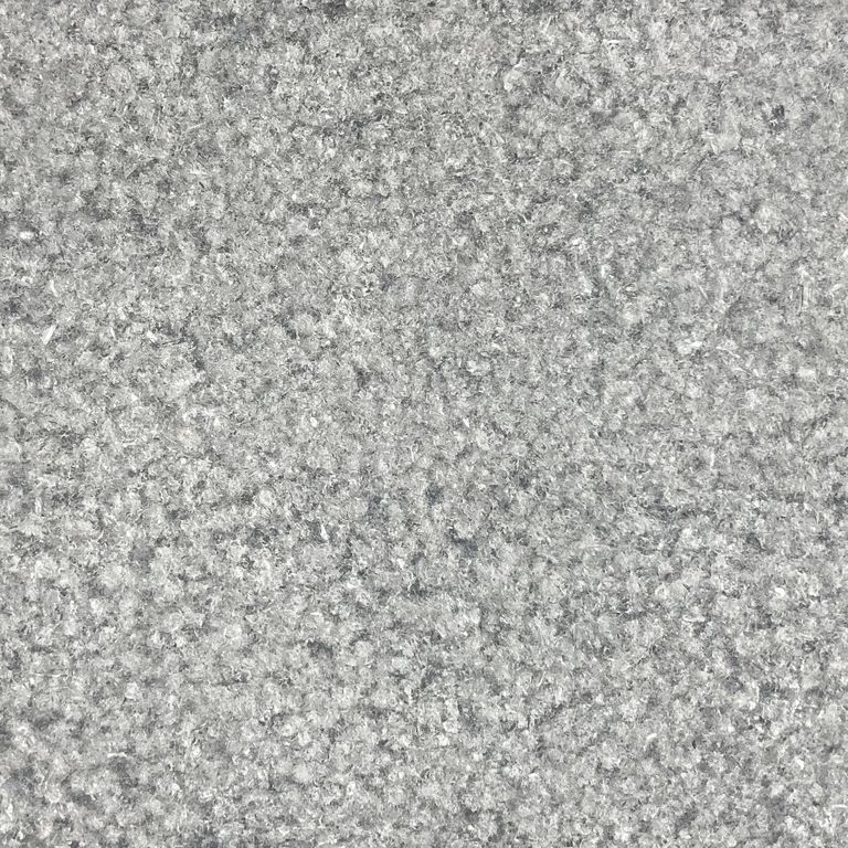 The surface finish shown is fine bush hammered. The dominant color shown is gray. The color mix creates a cool feeling. Speckled and coarse speckled color patterns.