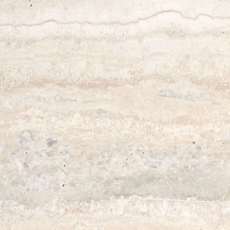 Feature image for Cypress Travertine. The surface finish shown is honed. Dominant colors shown are beige, white, tan and cream; with a gray secondary. Exhibits 
