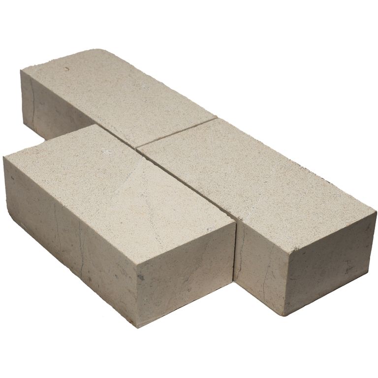 Portuguese Pacific Beige Limestone - Cobblestone - Sandblasted