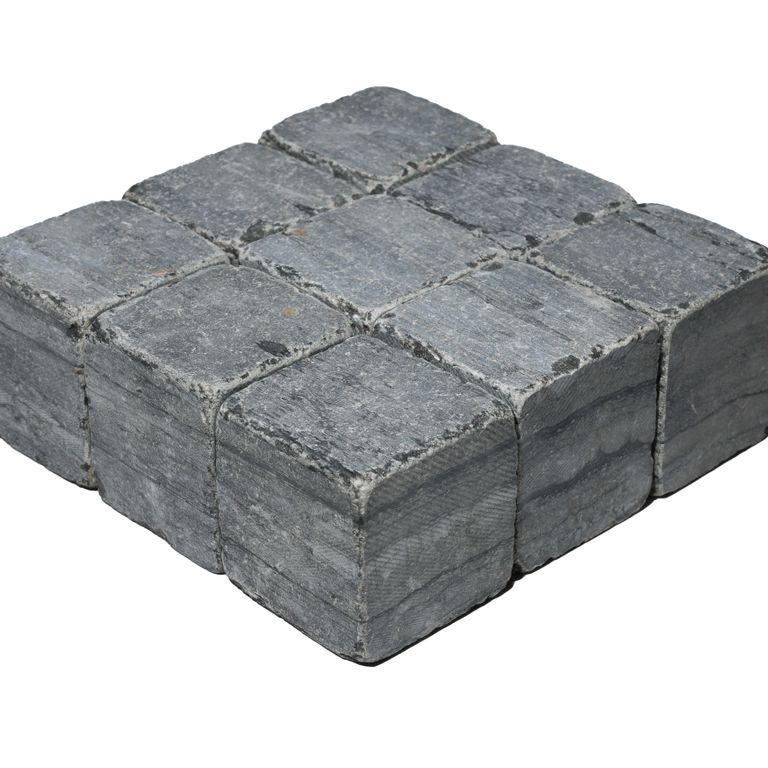 Black Schist Cobblestone - Tumbled Cubes