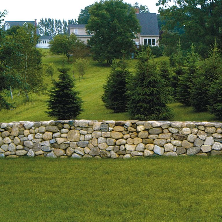 New England Fieldstone - Buff Rounds Wallstone