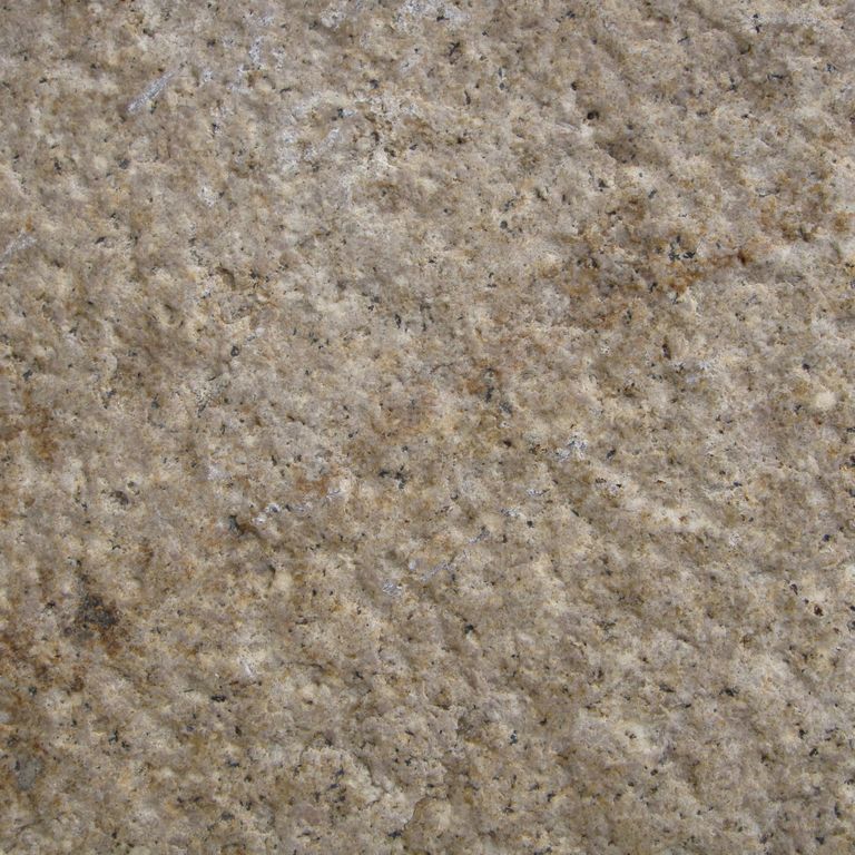 Color/Finish variation image for Reclaimed Footworn Granite - Plank Pavers. The surface finish shown is . Dominant colors shown are brown and gray; with green, orange/rust, purple and tan secondaries. The color mix creates a warm feeling. Coarse speckled color pattern.