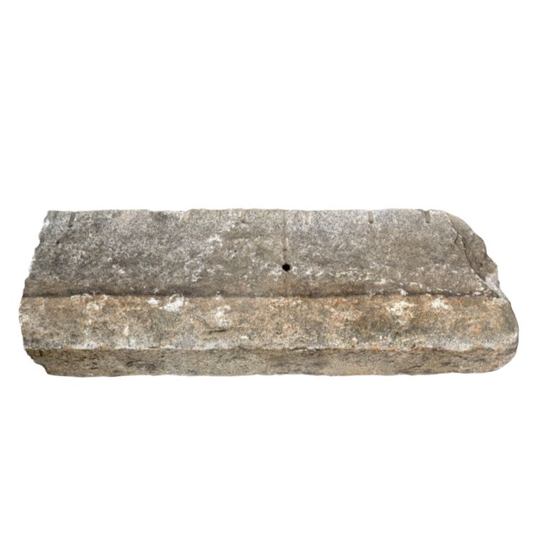 Granite - Reclaimed First Generation Curbstone Steps - Textured Riser and Tread