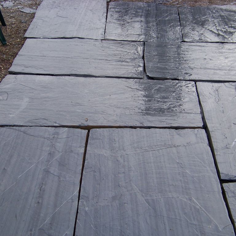 Vermont Striated Gray Slate - Oversized Pavers