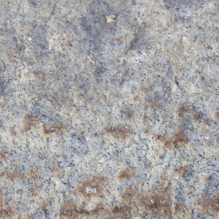 Color/Finish variation image for Reclaimed Granite Curbstone - Pool Coping. The dominant color shown is gray; with beige, blue, orange/rust, purple and white secondaries. Exhibits 