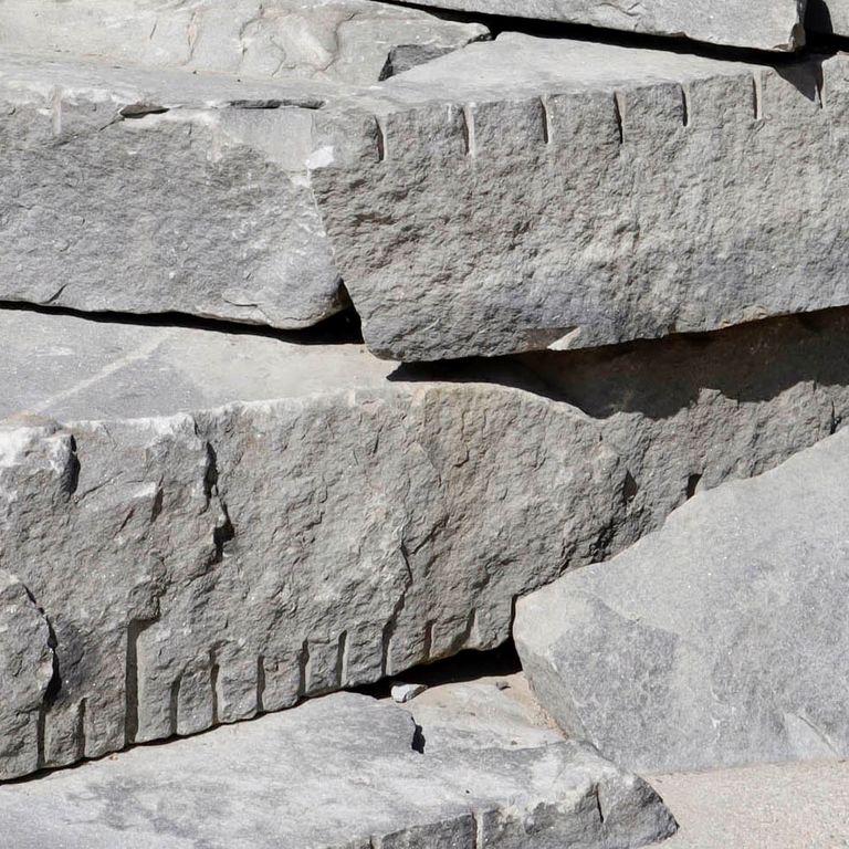 Reclaimed New England Granite Quarry Tailings - Oversized Wallstone