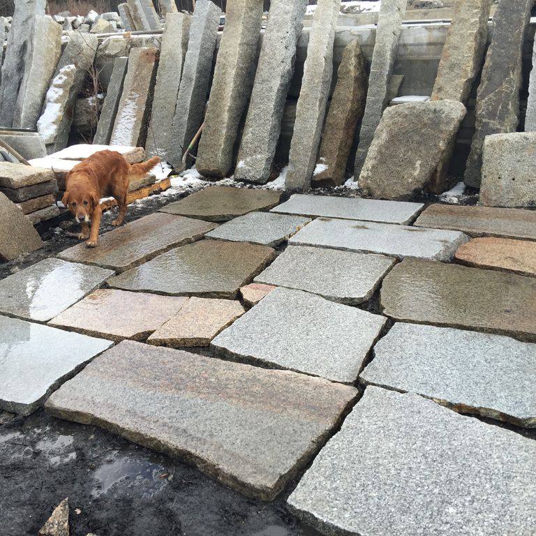 Reclaimed Granite Block - Sawn Irregular Pavers