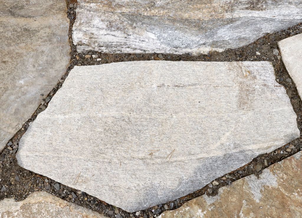 Black Mountain Granite - Natural Top Oversized Irregular Pavers