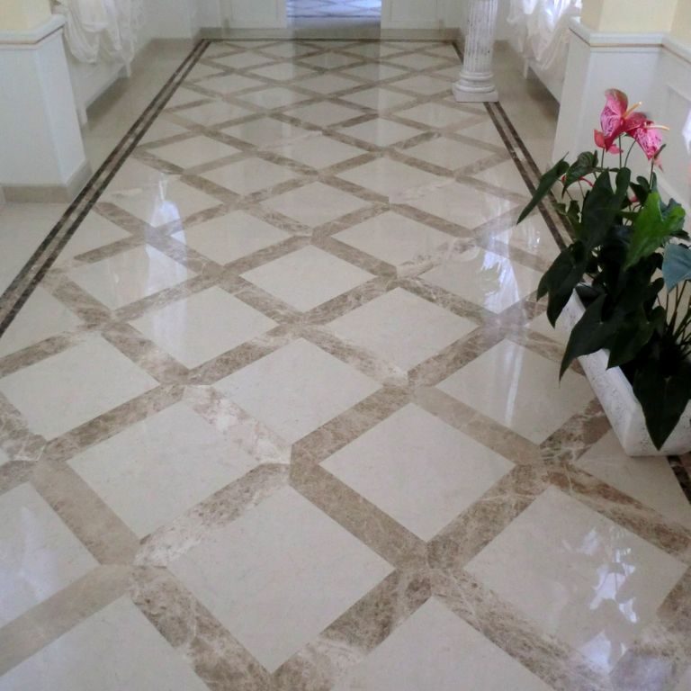 The image shows this product being used in an interior floor application.