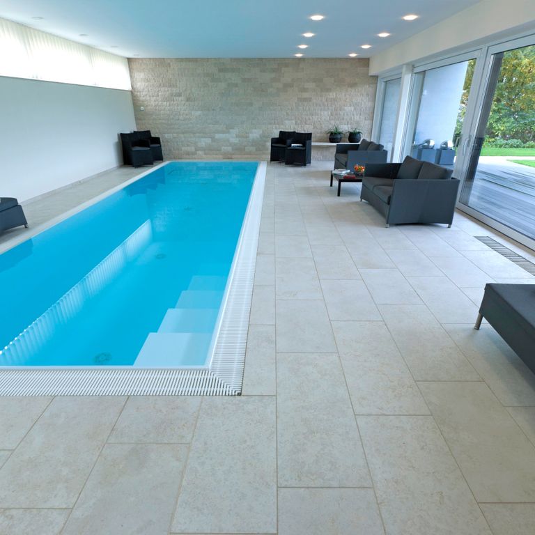 The image shows this product being used in an interior floor application.