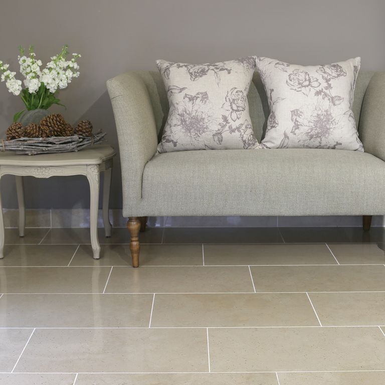 The image shows this product being used in an interior floor application.