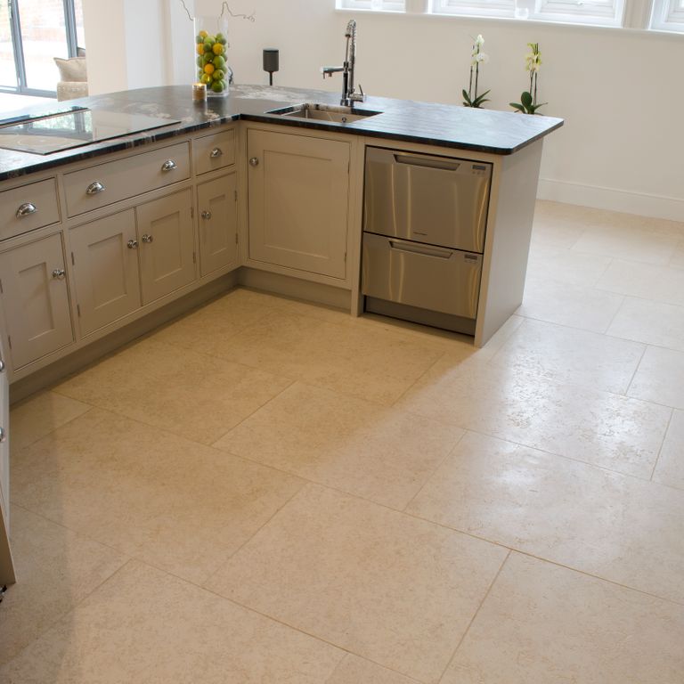 The image shows this product being used in an interior floor application.