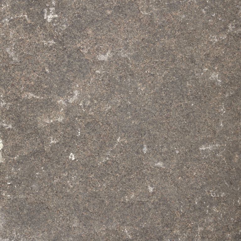 Swatch image cropped for Reclaimed Brownstone Steps. The surface finish shown is flamed. Dominant colors shown are green, gray and purple; with brown, orange/rust and tan secondaries. Exhibits 