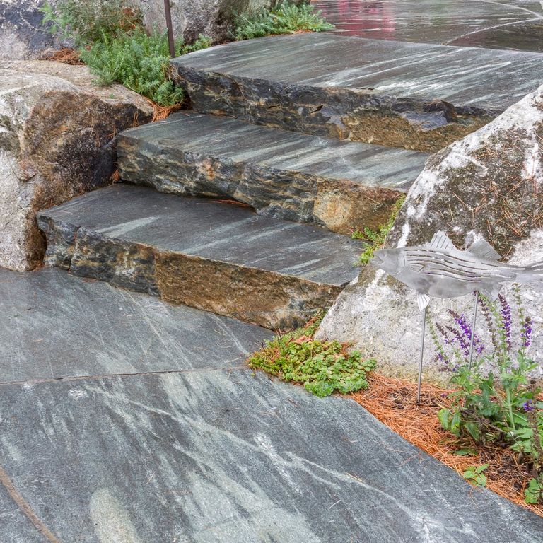 The image shows this product being used for Granite- Mystic Mountain- Steps.