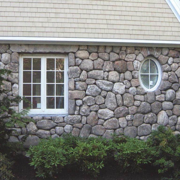The image shows this product being used for full bed veneer and window well.