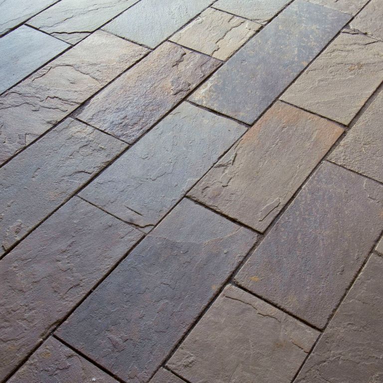 Full Color Bluestone - Natural Cleft Interior Flooring