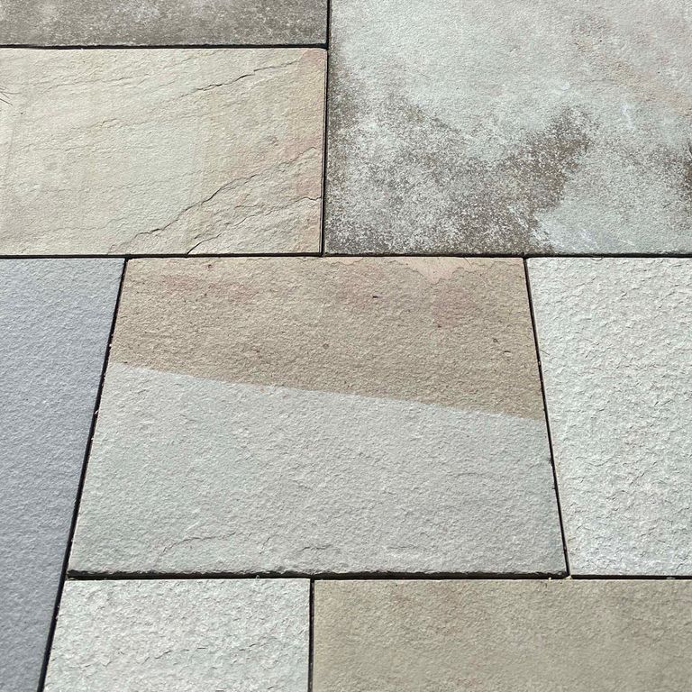 Full Color Bluestone - Flamed Dimensional Cut Pavers