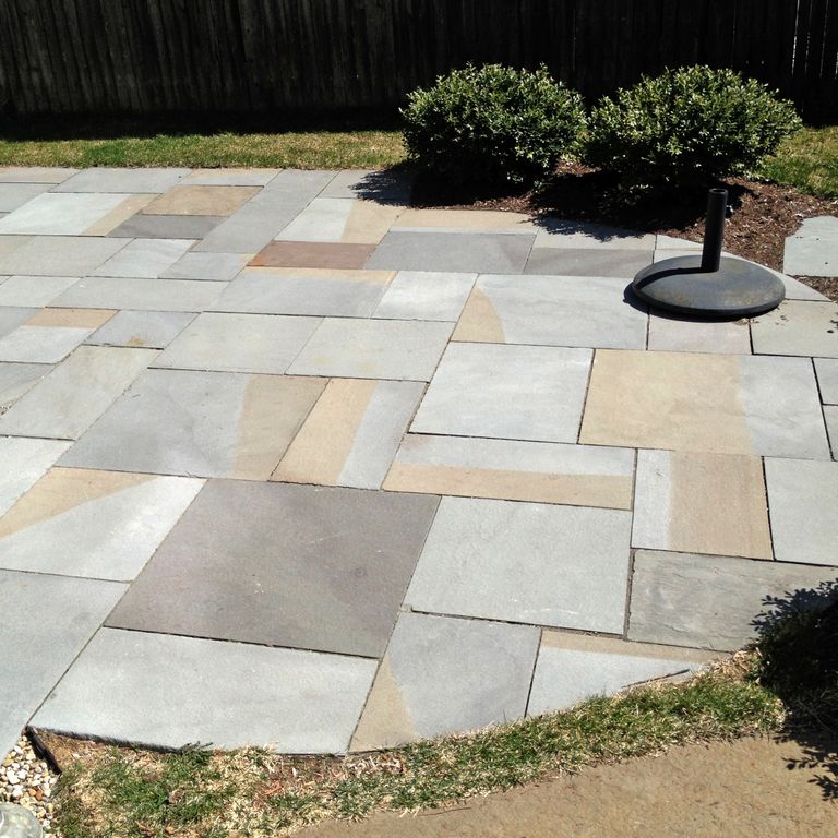 Full Color Bluestone - Flamed Pavers