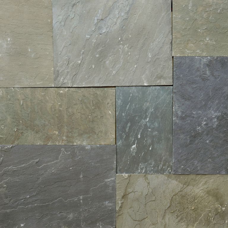 Clear Color Mix Bluestone - Natural Cleft Dimensional Cut Pavers
