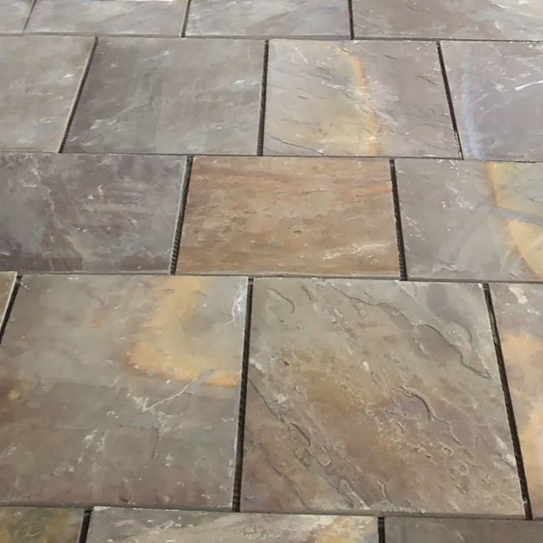 Burgundy/Brown Bluestone - Natural Cleft Dimensional Cut Pavers