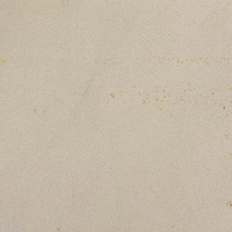 Swatch image cropped for Sandstone - Portland White - Pavers. The surface finish shown is honed. Dominant colors shown are beige and tan; with gray, white and cream secondaries. The color mix creates a warm feeling. Solid color pattern.