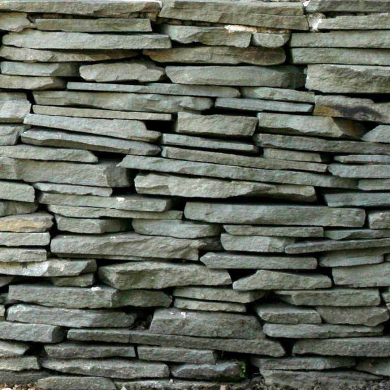Clear Color Mix Bluestone - Natural Cleft Colonial Wallstone