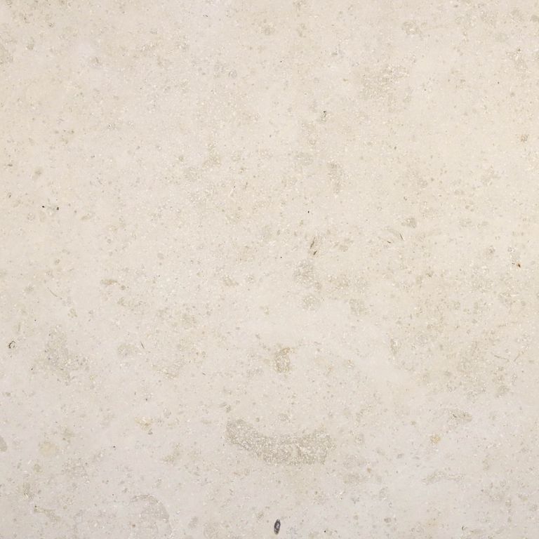 Color/Finish variation image for Bavarian Limestone Gala - Beige - Pool Coping. The surface finishes shown are brushed and sand blasted. Dominant colors shown are beige and cream; with gray, pink, white and tan secondaries. The color mix creates a warm feeling. Cloudy color pattern.