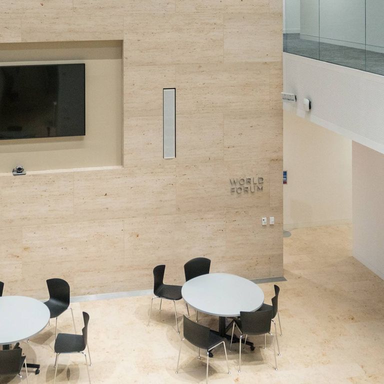 The image shows this product being used in an interior floor application.
