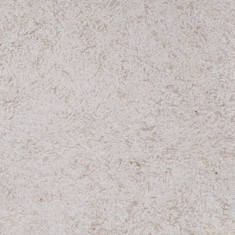 Color/Finish variation image for Bavarian Limestone Gala - Beige - Interior Floor. The surface finish shown is frost flower. Dominant colors shown are beige, gray and white. The color mix creates a warm feeling. Swirled and cloudy color patterns.