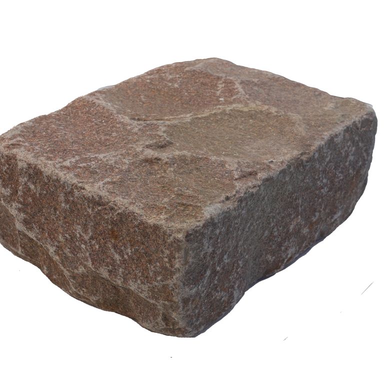 Application image for Dusty Rose Granite Cobblestone - Rectangles. The surface finish shown is . Dominant colors shown are brown and pink. The color mix creates a warm feeling.