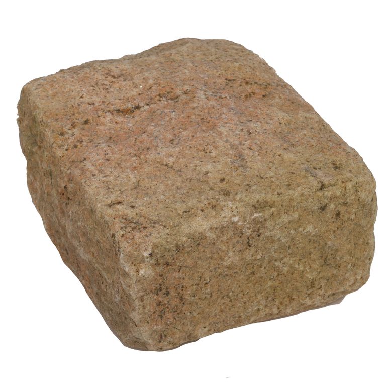 Application image for Yellow Granite Cobblestone - Rectangles. The surface finish shown is . Dominant colors shown are pink, yellow and tan. The color mix creates a warm feeling.