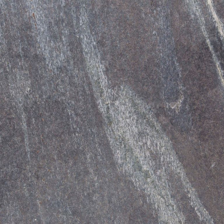 Color/Finish variation image for Mystic Mountain Pool Coping. The dominant color shown is gray; with blue, brown, green and purple secondaries. Exhibits 