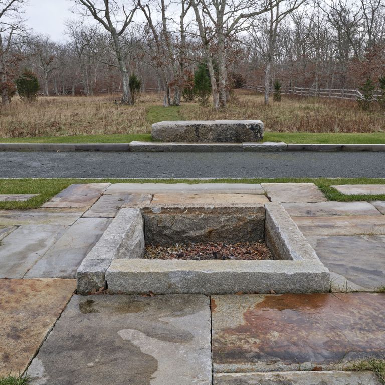 Reclaimed Granite Curbstone - Fire Feature