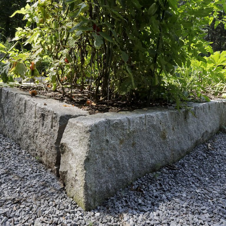 Reclaimed Granite Curbstone - Garden Accents