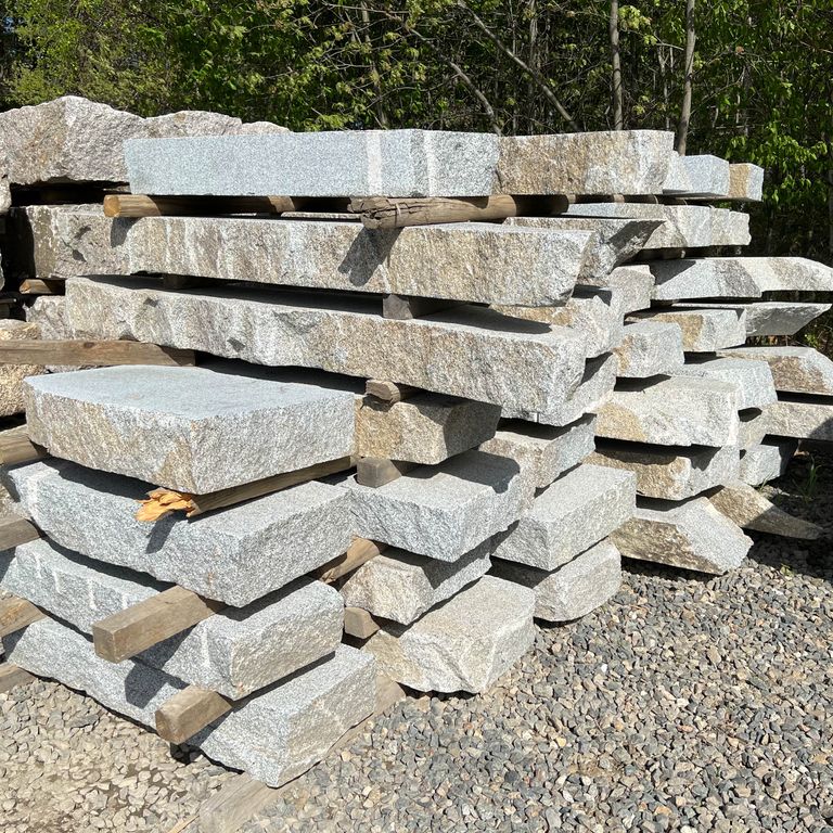 Dodlin Hill Granite - Flamed Top Live Edge Steps