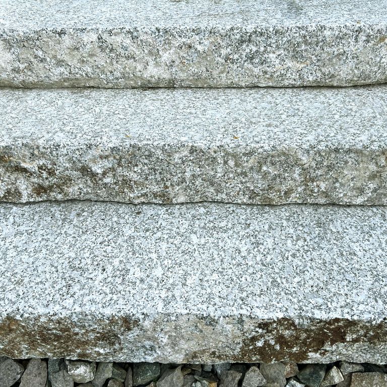 Reclaimed Granite Bridge Blocks - Flamed Top Live Edge Steps