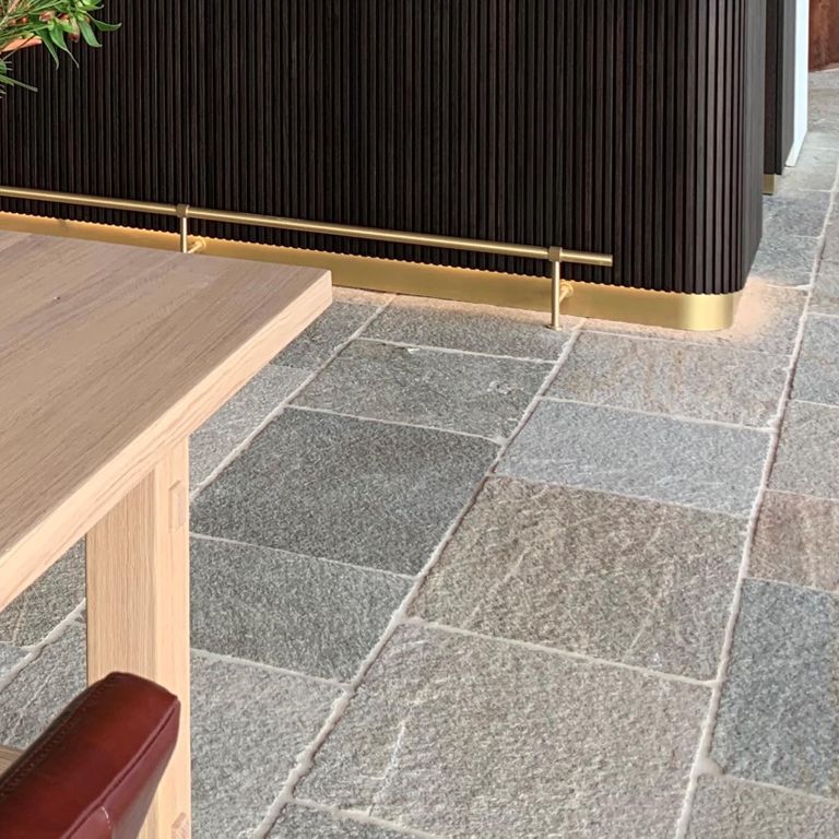 Pietra Italia Full Color Gneiss - Natural Cleft & Brushed Interior Floor