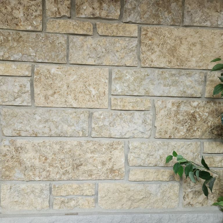 Rustic Gold Limestone Veneer - Sawn