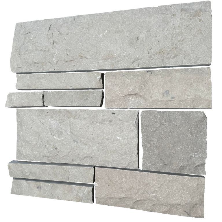 Lannon Gray Limestone Veneer - Rockfaced