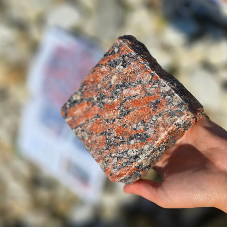 Application image for Red Crystal Granite - Cobblestones. Dominant colors shown are brown and orange/rust. The color mix creates a warm feeling.