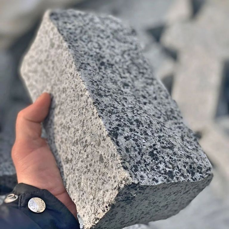 Application image for White House Granite - Cobblestones. The dominant color shown is gray.
