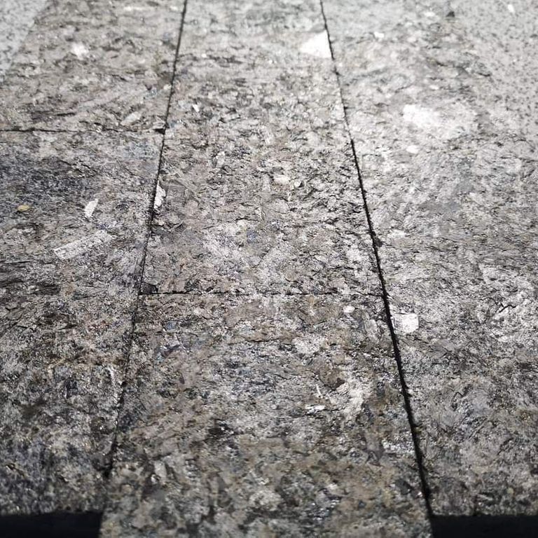 Application image for Labradorite Blue Seven Oceans - Pavers. The dominant color shown is gray. The color mix creates a cool feeling.