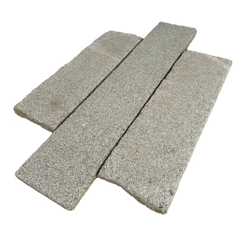Application image for Dodlin Hill Granite - Antiqued Plank Pavers. The surface finish shown is antiqued. The dominant color shown is gray.