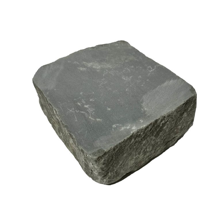Application image for Reclaimed European Sandstone Cobblestones - Square - Flat Surface. The surface finish shown is sawn. The dominant color shown is gray. The color mix creates a cool feeling.