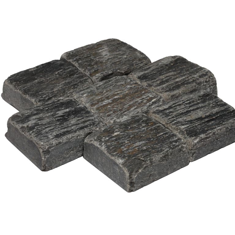 Black Schist Cobblestone - Squares