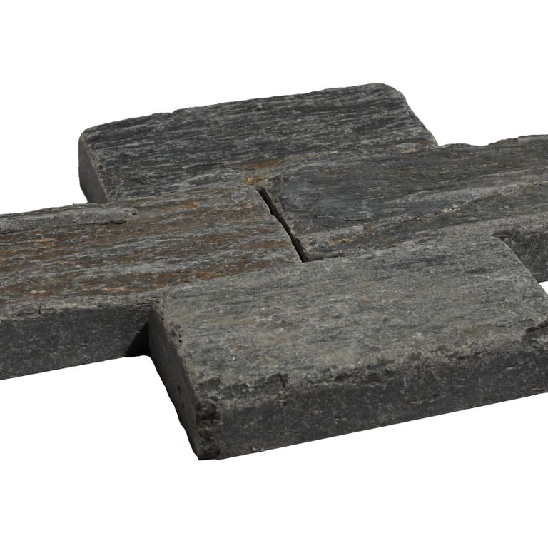 Black Schist Cobblestone - Rectangles