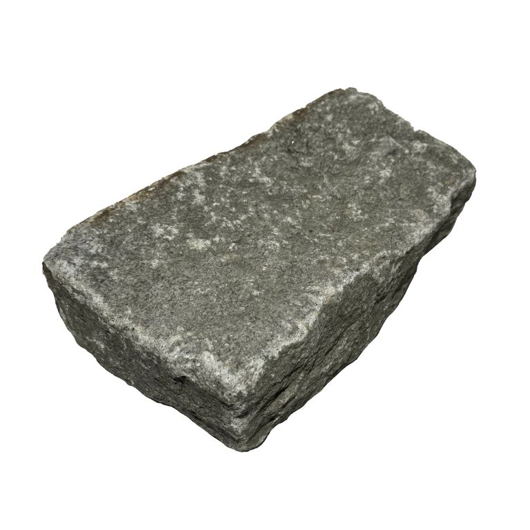 Oblique image for Reclaimed New England Cobblestones - Jumbo Wide Side. The surface finish shown is . The dominant color shown is gray. The color mix creates a cool feeling.