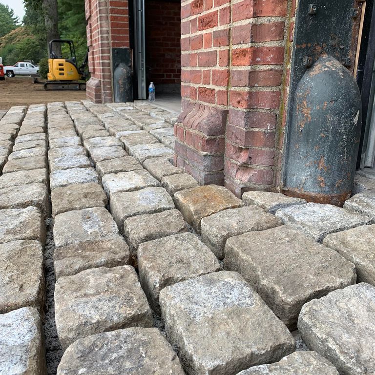 Reclaimed New England Cobblestones - Jumbo Wide Side